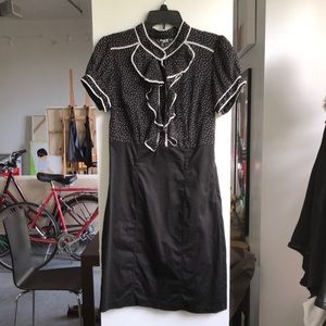 Black with White Dress